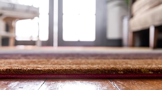 Unique Loom Barista Collection Area Rug - Mundo Nova (5' 3" x 8' Rectangle, Beige/ Blue)