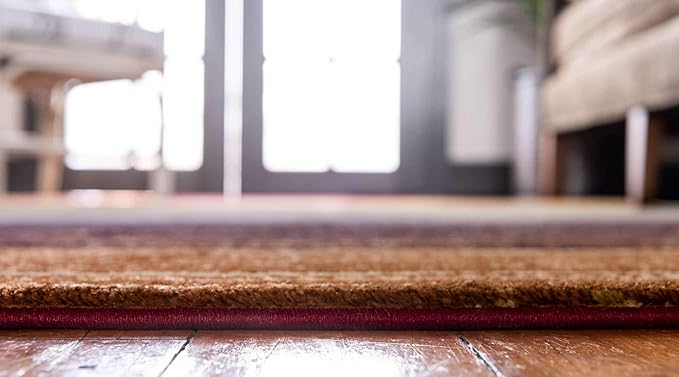 Unique Loom Barista Collection Area Rug - Mundo Nova (9' x 12' Rectangle, Beige/ Blue)