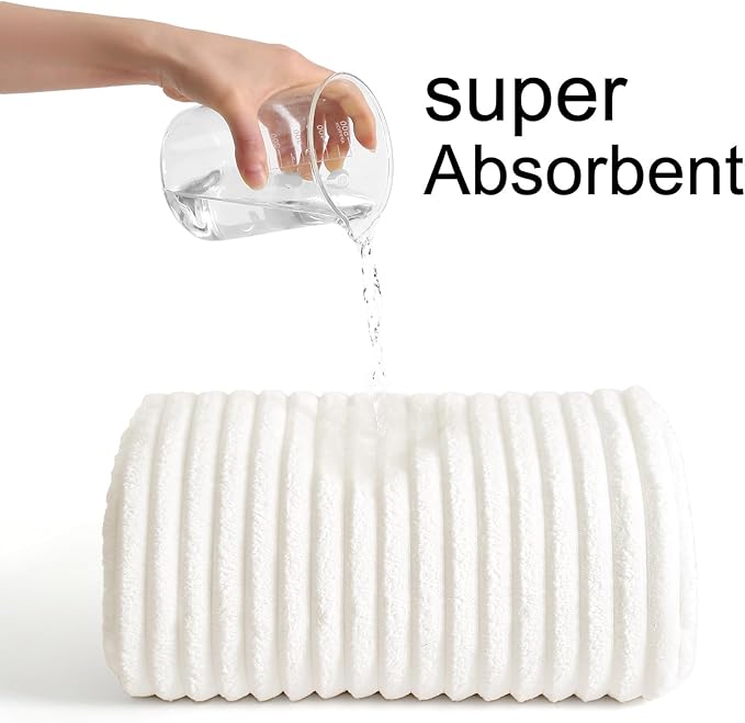 40x80 Inches Bath Sheets Towels for Adults Luxury Microfiber Extra Large Bath Towels for Bathroom Super Soft Absorbent Quick Dry with Hanging Loop (White,2PCS)