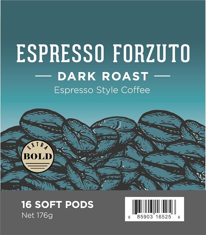 Wolfgang Puck Coffee, Espresso Forzuto, 9.5 Gram Soft Pods, 18-Count (Pack of 3)