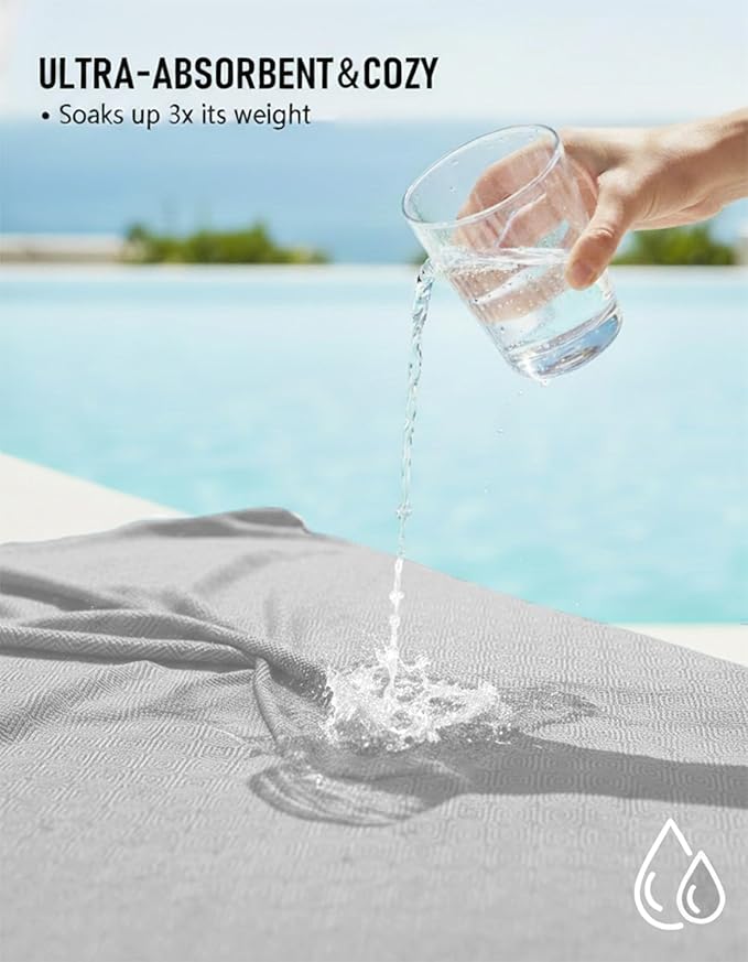 Oversized Turkish Beach Towel Blanket Cotton Giant XL Sandproof Towels Huge Linen XXL Extra Large Big Throw Quilt Blankets for Adults Cloud Travel Camping Glamping Accessories Essentials