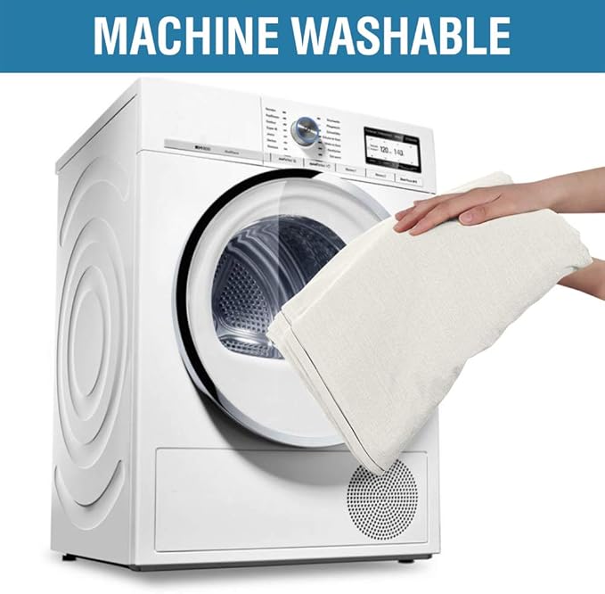 H.VERSAILTEX Linen Textured Table Cloths Round 70 Inch Premium Solid Tablecloth Spill-Proof Waterproof Table Cover for Dining Buffet Feature Extra Soft and Thick Fabric Wrinkle Free, Ivory