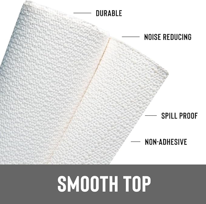 Con-Tact Brand Grip Prints Non-Adhesive Non-Slip Counter Top, Drawer/Shelf Liner, 12" x 20', White