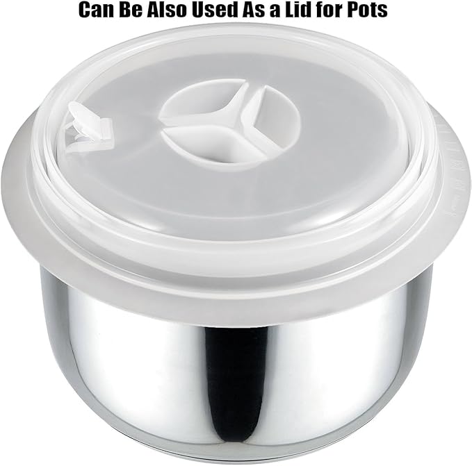 Kichwit Silicone Microwave Plate Cover Collapsible, Dishwasher Safe and BPA Free, White, 10.2"