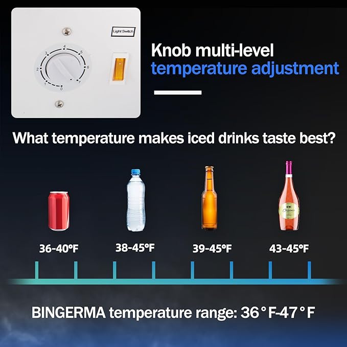 6.5 Cu.Ft Commercial Beverage Refrigerator Glass Door Upright Drink Cooler Display Fridge with Adjustable Shelves and LED Light for Restaurant Bar Store Office