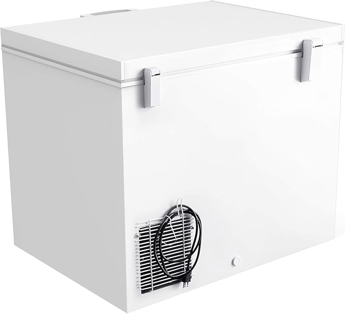 KoolMore - SCF-9C Deep Chest Freezer with Wire Basket, 10 cu. ft. Compact Food and Meat Storage, for Commercial and Home Use with ETL Certification,White