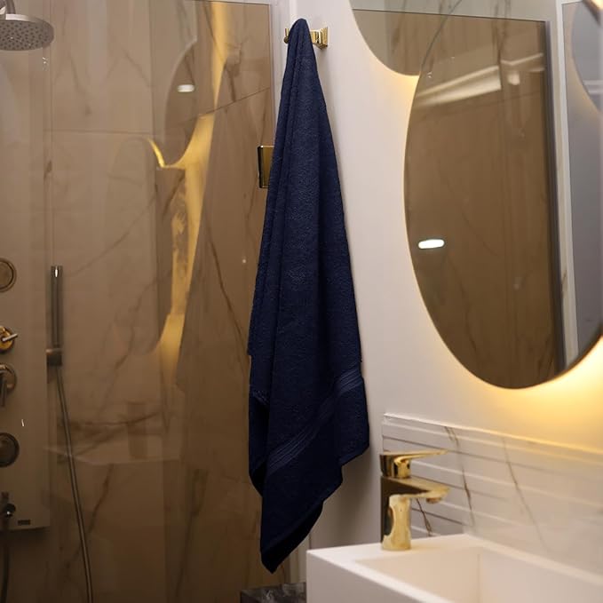 6 Piece Home Towel Set - Soft & Absorbent - Hotel and Spa Quality, 100% Cotton Include 2 Bath Towel (28" x 56"), 2 Hand Towel (16"x28") and 2 Wash Cloths (12"x12") - Royal Blue