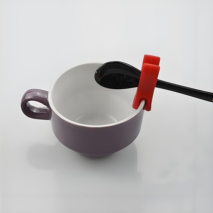 3Pcs Silicone Pot Clip Spoon Rest, Utensil Pot Clip Heat Resistant Kitchen Utensil Holder, Bracket Clips Chopstick Cutlery Rests，for Stove Top Rest Kitchen Spoon Holder