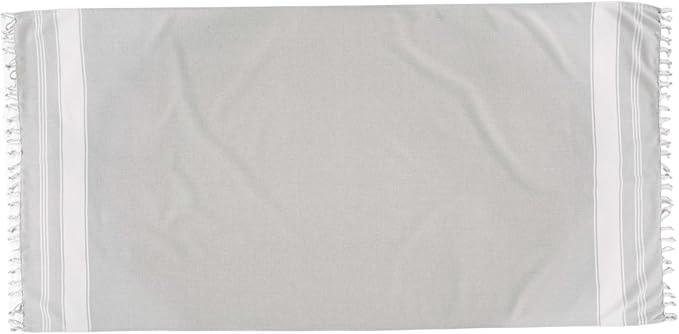 LANE LINEN Large Pool Towels, XL Beach Towel, Pre-Washed, No Shrink, Quick Dry Oversized Beach Towels, Stylish Beach Towel for Women, Sand Free Towel, 39"x71" - Grey