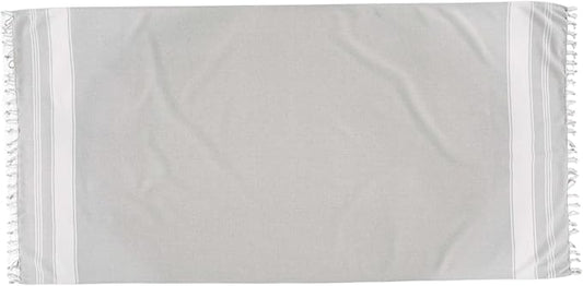 LANE LINEN Large Pool Towels, XL Beach Towel, Pre-Washed, No Shrink, Quick Dry Oversized Beach Towels, Stylish Beach Towel for Women, Sand Free Towel, 39"x71" - Grey
