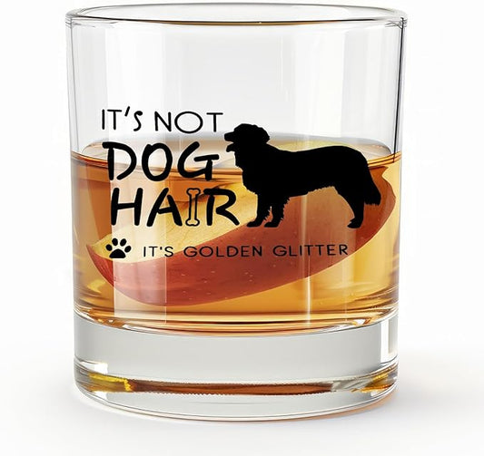 Golden Retriever Gifts Whiskey Glasses 10 oz, Gifts for Golden Retriever Lovers, Funny Dog Old Fashioned Rocks Glasses Cup for Women Men Drinking Scotch Bourbon Liquor