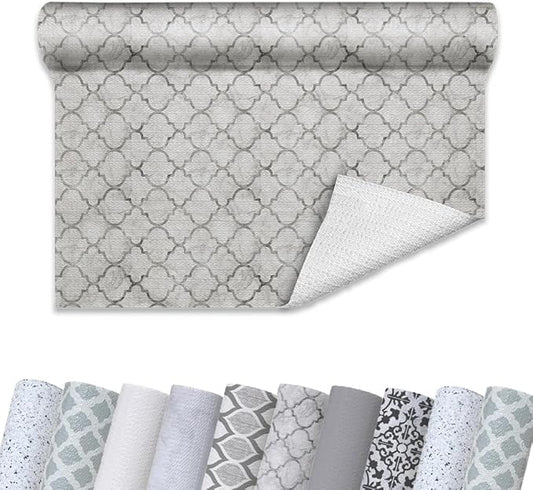 Con-Tact Brand Grip Prints Non-Adhesive Non-Slip Counter Top, Drawer/Shelf Liner, 12" x 20' (Moroccan Marble)