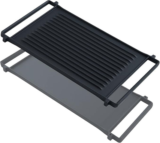 Allstare WB31X24998 WB31X24738 Griddle Replacement Parts for GE Stove Top Parts JXGRILL1 General Electric Gas Range Reversible Cast Iron Center Griddle Plate Flat Top Pan 1 Pack