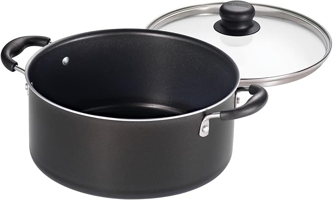 Tramontina Primaware 15-Piece Non Stick Cookware Set with Lids and Utensils, Aluminum Nonstick Pots and Pans Kitchen Set (Storm)