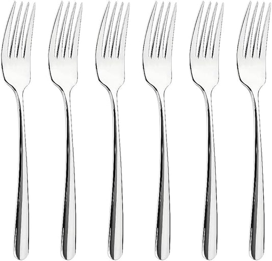 Dinner Forks Set,304 Stainless Steel Forks for Steak, Salad, Pasta, Set of 6