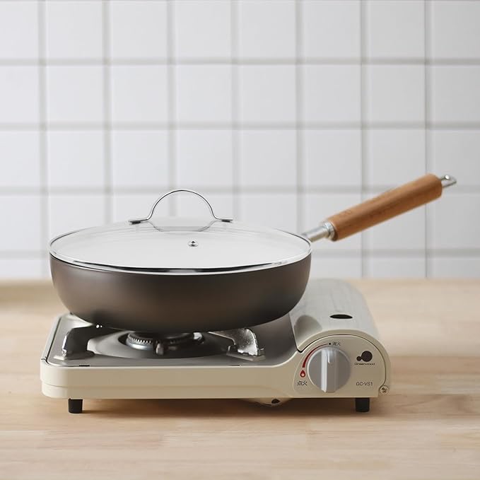 Woogim 12 Inch Clear Tempered Glass Pot Lid for Frying Pan Replacement Cover with Stainless Steel Handle,Dishwasher & Oven Safe for Kitchen Use,Universal Lidfor Frying Pans,Sauce Pots & Woks