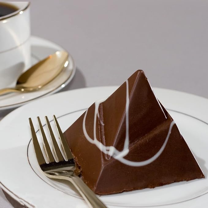 SANTUO Dessert Forks Set - 8-piece Stainless Steel Salad Forks Cream Fork Flatware Set Reusable for Household Use or Camping - Silver 6.7 Inches