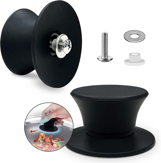 Universal Pot Lid Replacement Knobs, Ydeapi Silicone Pan Lid Holding Handles, Heat Resistant, Non-Slip Handle for Kitchen Cookware Lids and Covers (2 Packs)