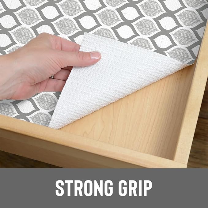 Con-Tact Brand Grip Prints Non-Adhesive Non-Slip Counter Top, Drawer/Shelf Liner, 12" x 20' (Savoy Stone)