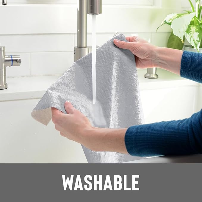 Con-Tact Brand Grip Prints Non-Adhesive Non-Slip Counter Top, Drawer/Shelf Liner, 12" x 20' (Cool Gray)