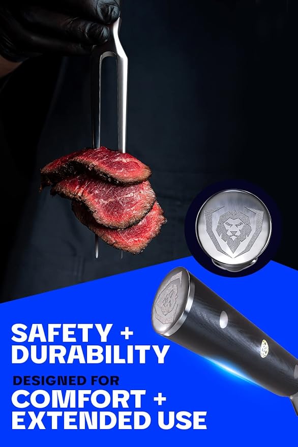 Dalstrong Meat Fork - 7 inch - The Impaler - Dual-Prong Carving & BBQ Fork - High Carbon Stainless Steel - G10 Garolite Handle - Professional Barbecue Carving Fork - Kitchen Utensils