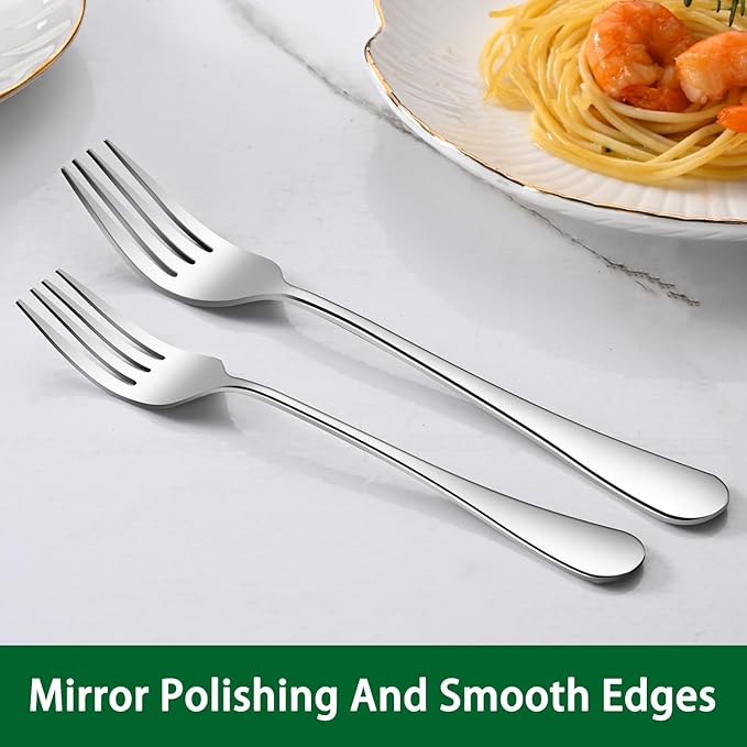 Salad Forks Set,16-Piece 6.7 Inch Dessert Fork,Stainless Steel Tea Forks Set,Durable Dishwasher Safe Silverware Fork For Party Wedding Restaurant