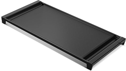 UPGRADED WB31X24738 Cast Iron Griddle Replacement for GE Gas Stove, WB31X49806 Heavy-duty Cast Iron Pan, 19.5"×9" Stove Top Center Griddle for GE Appliance Range Cooktop, Food-grade Nonstick Coating