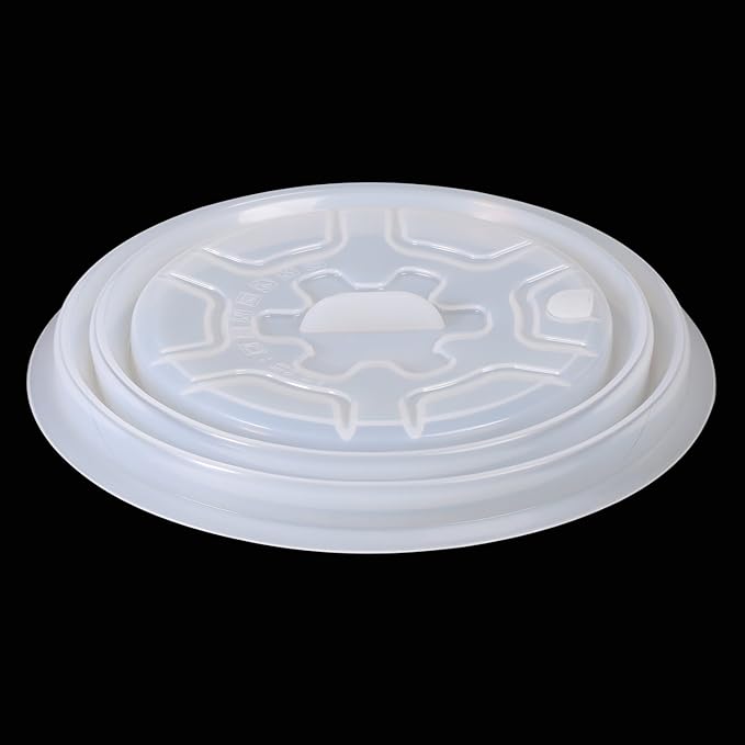 Kichwit Silicone Microwave Plate Cover Collapsible, Dishwasher Safe and BPA Free, 11", White