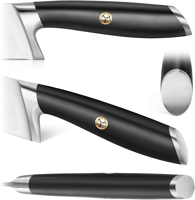 Cangshan L Series 4-Piece Fine-Edge Steak Knife Set, Forged German Steel, Black, 1026931