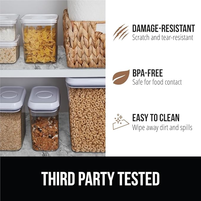 GORILLA GRIP DripGuard Shelf Liner, Non Adhesive Drawer and Kitchen Cabinet Protector, 24x240 Inch, Slip Resistant BPA Free Smooth Surface Plastic Liners for Cabinets, Bathrooms, Closets, Marble