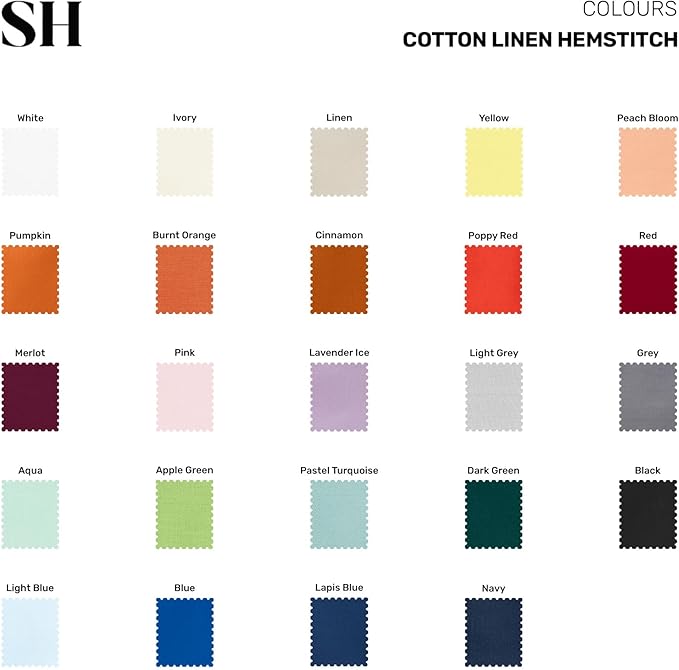 Solino Home Yellow Cotton Linen Tablecloth 54 x 72 Inch - Hemstitch Table Cloth for Rectangle Tables - Machine Washable Tablecloth