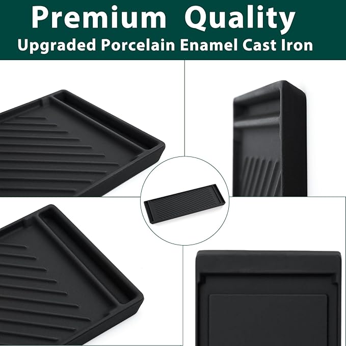 DG61-00859A Griddle Stove Replacement Parts for Samsung Gas Stove Range Cast Iron Griddle Pan Samsung Cooktop Top NX58F5500SS NX58J5600SG NX58R5601SS/AA Reversible Center Burner Griddle Plate 1 Pack