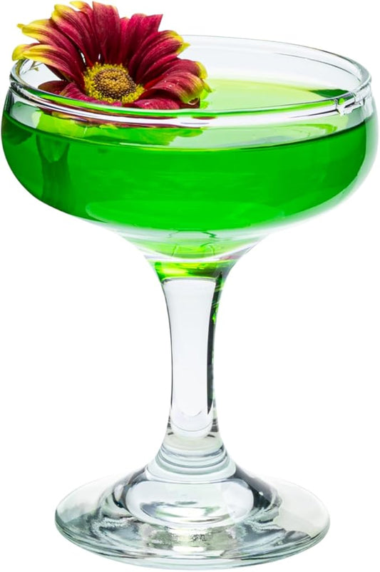 Vikko Cocktail Glasses, Set of 12 Coupe Glass, SMALL Champagne Coupe Glasses, 5.2 Ounce Manhattan Glass For Cocktails, Classic Martini Glasses, Vintage Cocktail Cup, Sparkling Wine Saucers