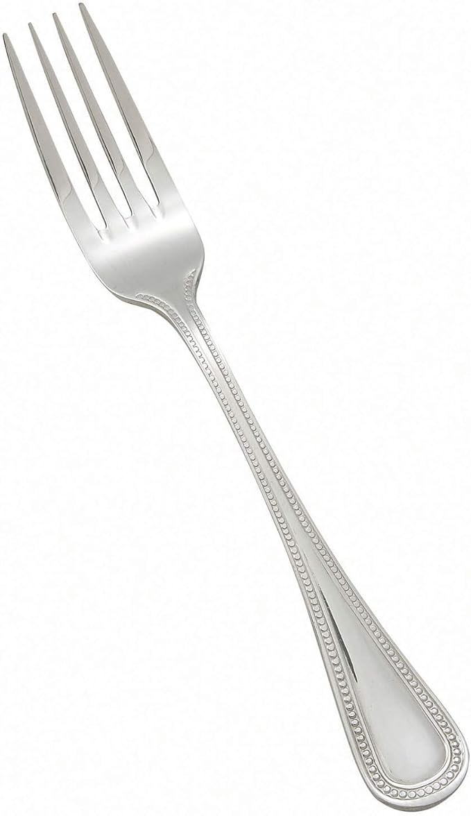 Winco Pearl Stainless-Steel Table Fork, Extra Heavyweight, 8.75" (12 Pack)