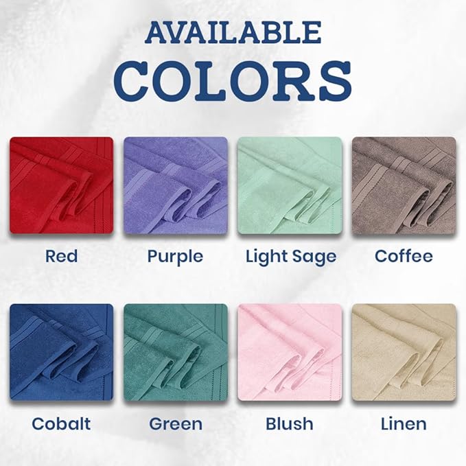 Casa Lino Bath Sheets Set Extra Large - 100% Cotton Extra Large Bath Towels - Highly Absorbent & Quick Dry Oversized Towels for Adults - 60" x 30" - Pack of 2 - (Blush Pink)