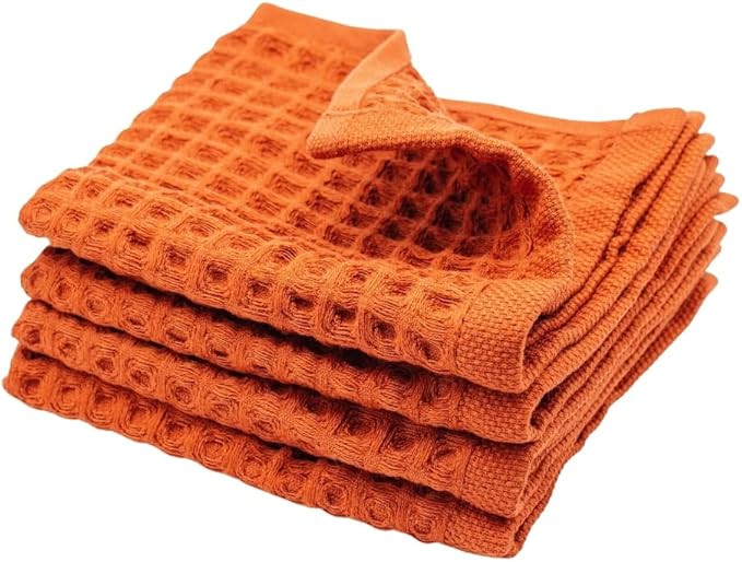 sea me at home Waffle Washcloths Set, 100% Turkish Cotton