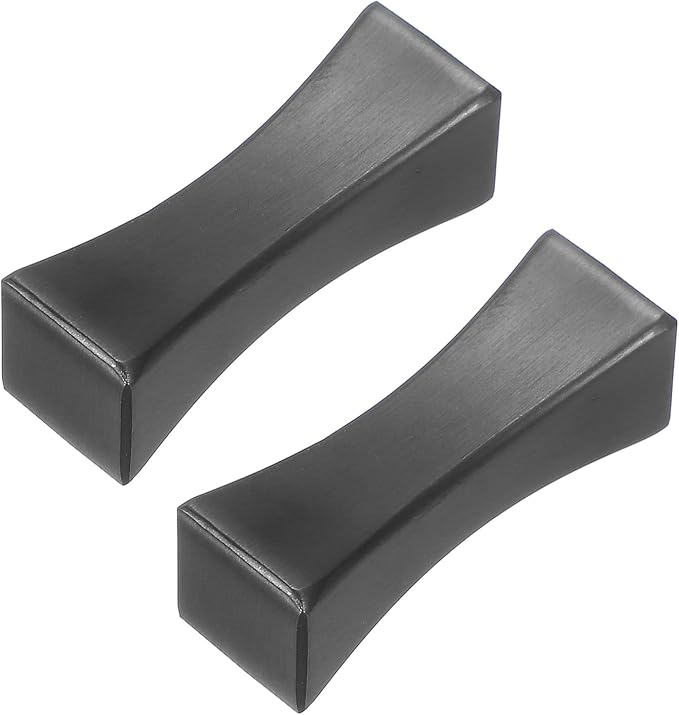 uxcell 2pcs Chopstick Rest, 304 Stainless Steel Chopsticks Holder 2"x0.7"x0.71", Household Tableware Kitchen Tools for Fork Teaspoon, Black