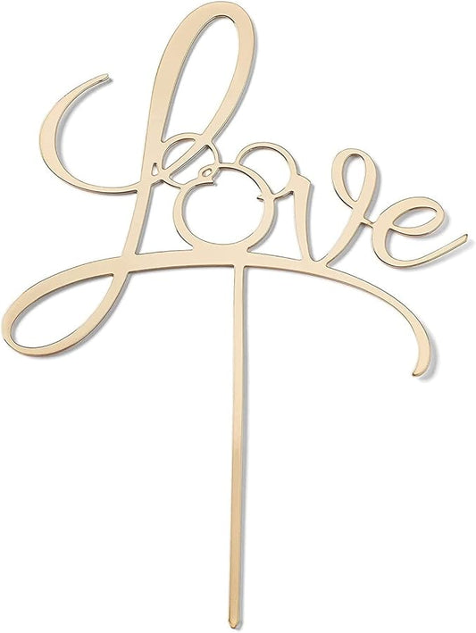 Lenox Disney Bridal Cake Topper, 0.90, Metallic