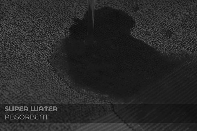 Softolle Luxury Bath Towels Set of 4 (27” x 54”) | Towels for Bathroom | Super Soft | Highly Absorbent Towels for Home, Spa, Gym (Grey-White)