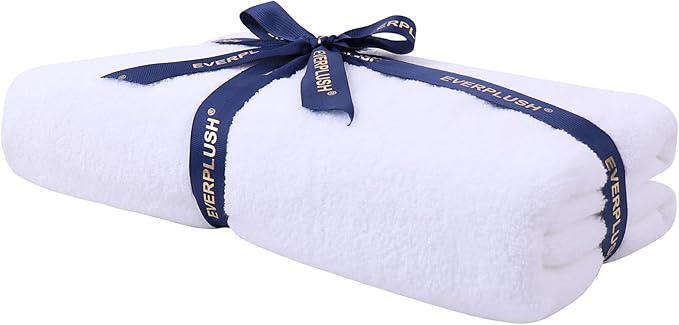 Everplush Country Terry Series Luxury Bath Towel (30x56in) - 1 PK, Highly Absorbent Quick Dry Oversized Towel, Super Soft Combed Cotton & Microfiber Towel for Bathroom, Shower, Spa