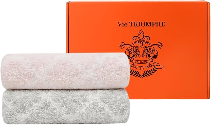 Vie Triomphe Facial Towels Washcloth (2 Pieces Love Letter Face Towel) Hand Towels Bathroom Decor 13x29 Inch Cotton Soft Absorbent Spring Summer Decorative Hand Towels for Bathroom Kitchen