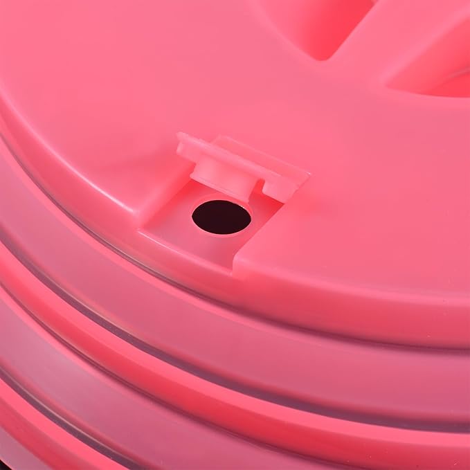 Kichwit Collapsible Silicone Microwave Plate Cover for Food, Dishwasher Safe and BPA Free, Red, 10.2”