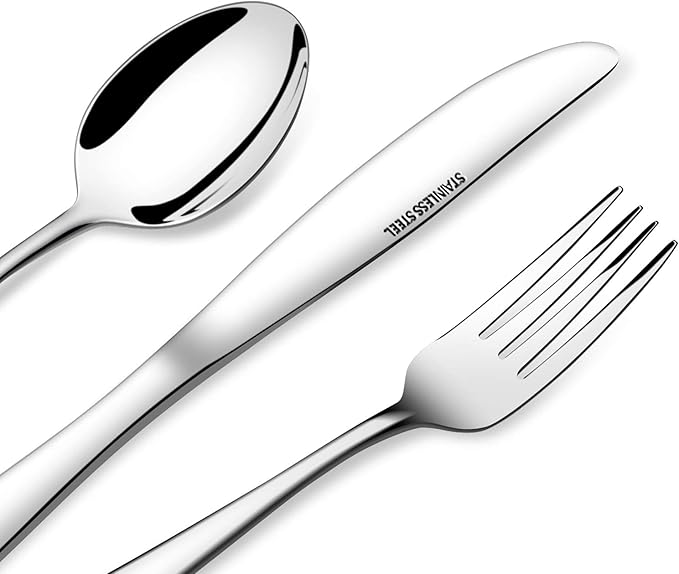 60-Piece Silverware Set,Stainless Steel Flatware Set for 12