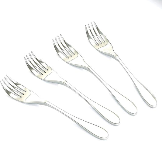 Knork Gloss Forks, Set of 4, Gloss Stainless Steel