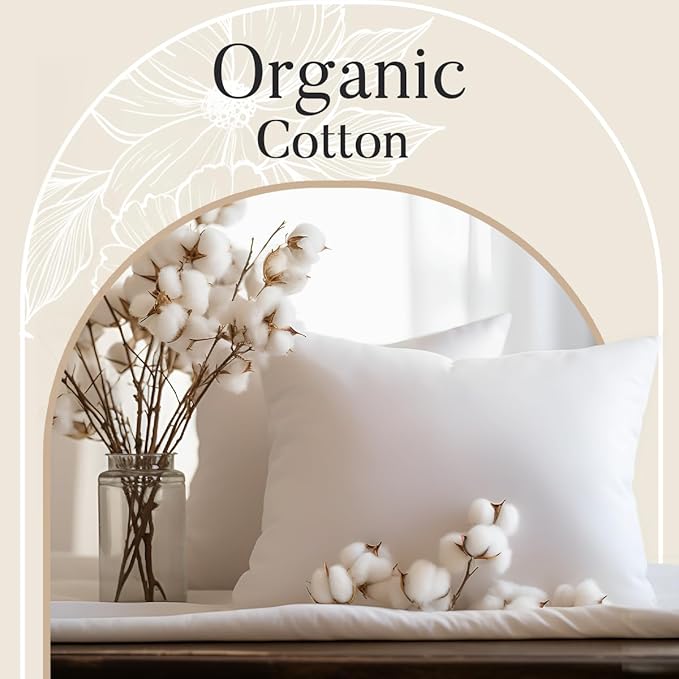 Organic Cotton Sheets Queen Size Bed Set Deep Pockets, 4 PC Cotton Queen Sheet Set, Soft Breathable Sateen Weave Elasticated Sheet & Pillowcase Sets, No Pill & Shrink, Machine washable- Silver