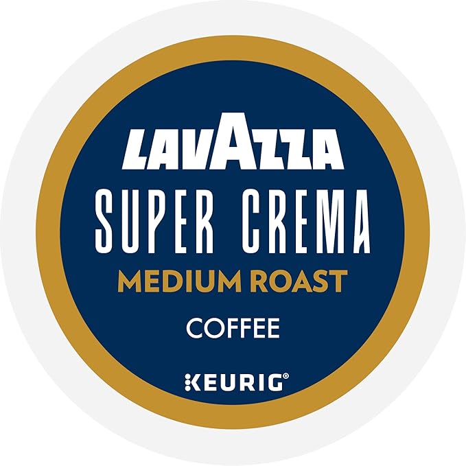 Lavazza Super Crema, Single Serve Keurig® K-Cup® Pods, Medium Espresso Roast Coffee, 96-Count Box