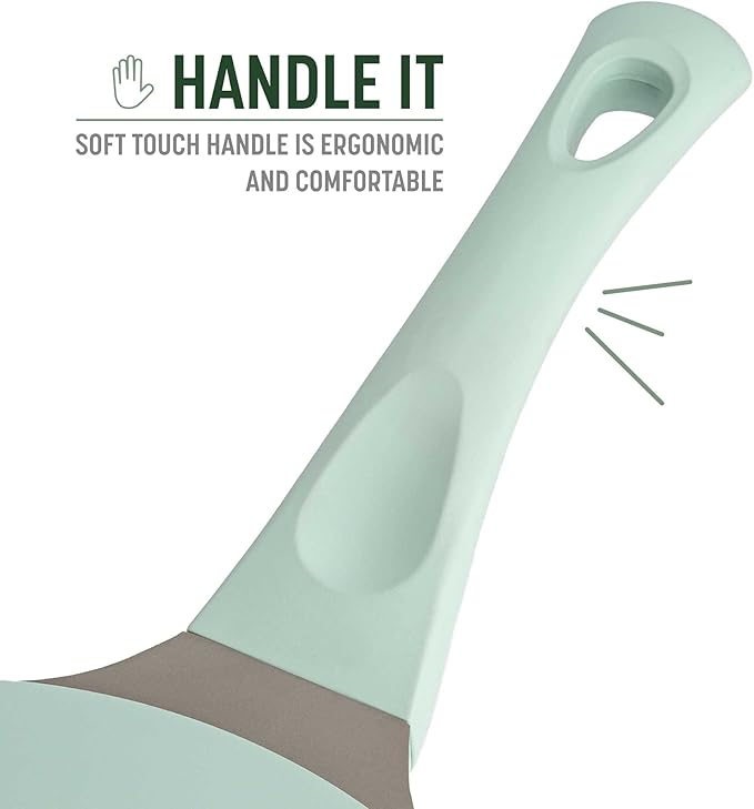 Goodful All-in-One Pan, Multilayer Nonstick, High-Performance Cast Construction, Multipurpose Design Replaces Multiple Pots and Pans, Dishwasher Safe Cookware, 11-Inch, 4.4-Quart Capacity, Sage Green