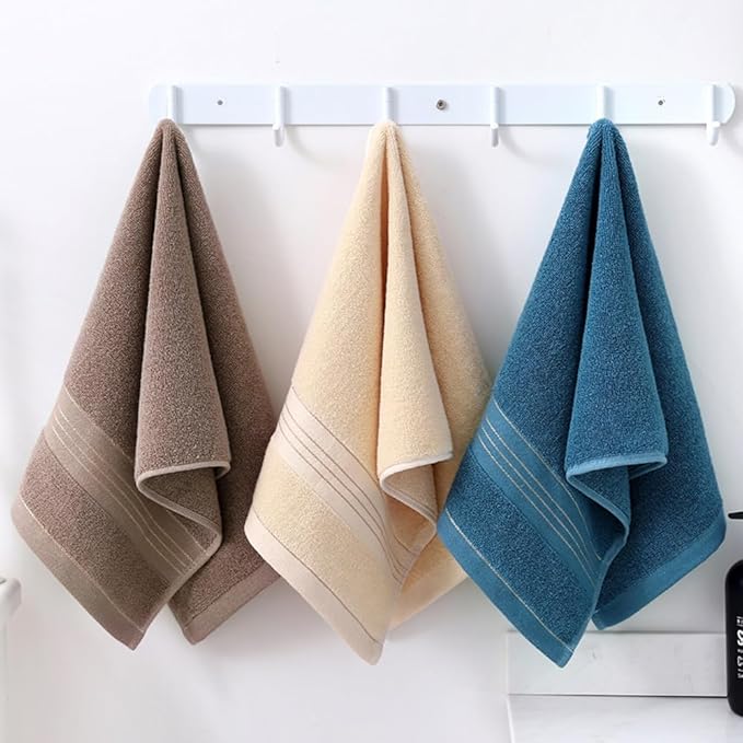 2 Pack Hand Towels for Bathroom - 100% Cotton Decorative Soft & Highly Absorbent Towel Set for Face, Spa, Gym, Kitchen, Hotel, 13x30 Inch (Beige - 2 Pack)