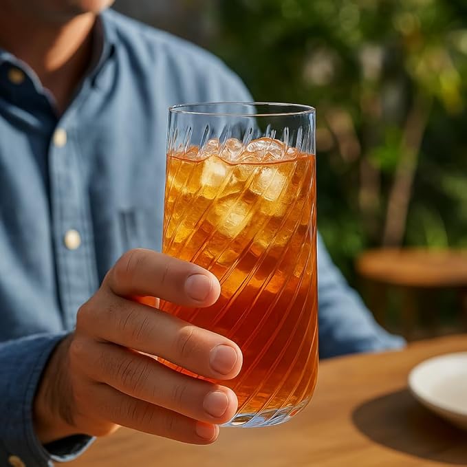 48 Pack Origami Ripple Plastic Glasses 24 9 Ounce Stemless Champagne Flutes & 24 12 Ounce Cups, BPA-Free Disposable Shatterproof Toasting Glasses for Weddings, Bars, and Events (48, Twiselle Clear)