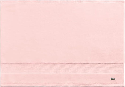 Lacoste Heritage 100% Supima Cotton Tub Mat, Light Pink, 21" x 31" – Highly Absorbent & Quick Drying, Premium Super Soft Bath Towel, Bathroom Essential, Gift for All Occasions, Machine Washable